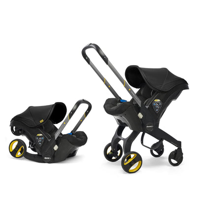 Baby Car Seat & Travel Stroller Nitro Black - Convertible 0+ Car Seat and Pram with 5 Point Safety Harness - Ergonomic Pushchair and Travel System - ISOFIX Base Sold Separately
