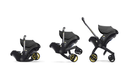 Baby Car Seat & Travel Stroller Nitro Black - Convertible 0+ Car Seat and Pram with 5 Point Safety Harness - Ergonomic Pushchair and Travel System - ISOFIX Base Sold Separately